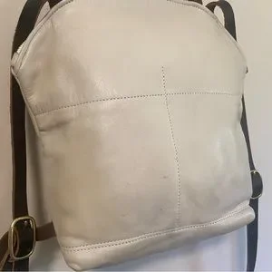 Sord | Bags | Rare Sord White Leather Minimalist Backpack 